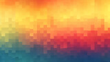 Digital Dawn: Pixelated Warmth
