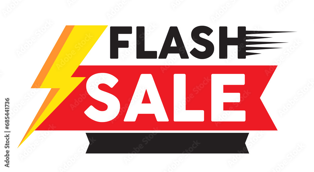 Flash sale promotion banner template design - obrazy, fototapety, plakaty 