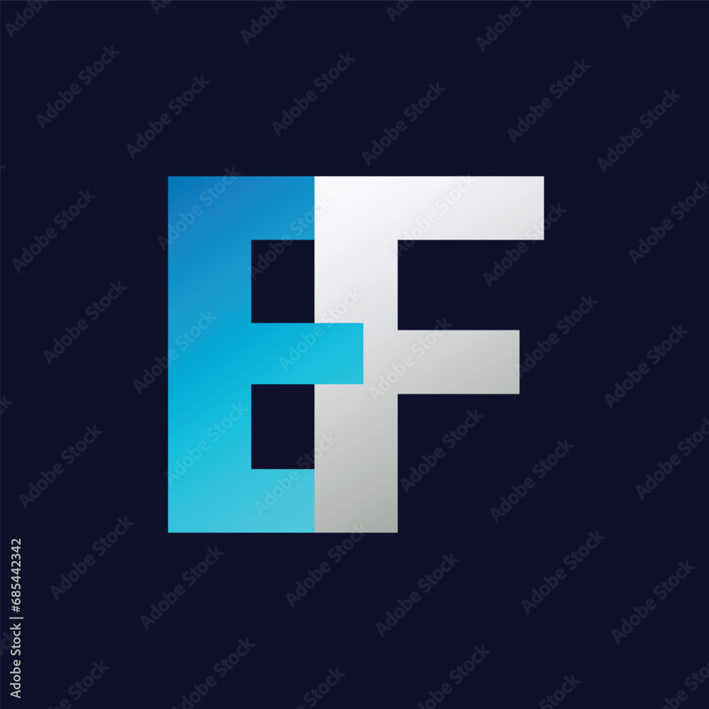 Obraz premium EF Letter logo design vector template.