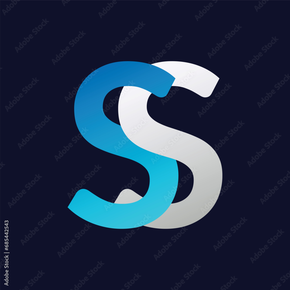 SS Letter Logo Template Illustration Design. SS Letter Logo Template Illustration Design.