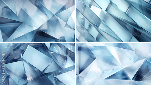 abstract background design crystal texture modern geometric blue pattern art wallpaper shape 