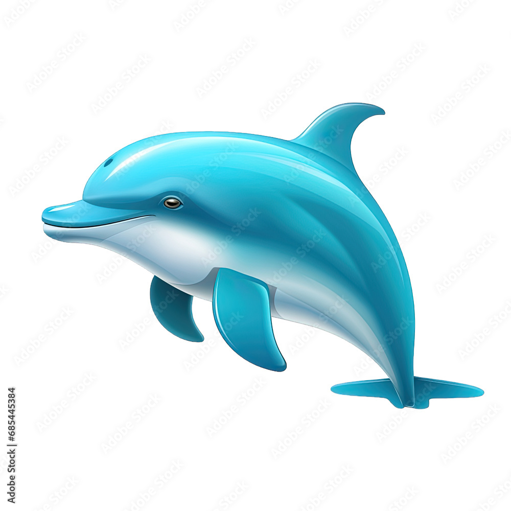 Obraz premium Cartoon Dolphin 