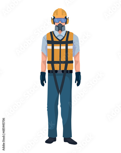 industrial man wearing safety equipment © Jemastock