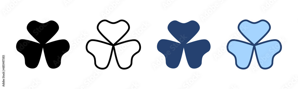 Clover icon vector. clover sign and symbol. four leaf clover icon. Clover icon vector. clover sign and symbol. four leaf clover icon.