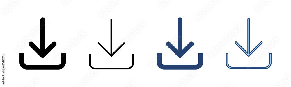 Download icon vector. Download sign and symbol Download icon vector. Download sign and symbol