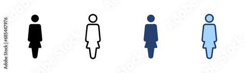 Female icon vector. woman sign and symbol