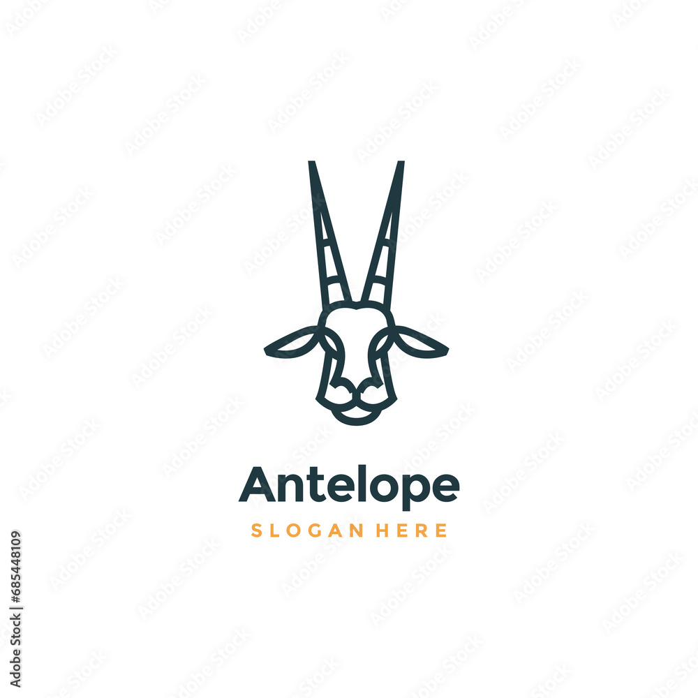 antelope modern logo vector antelope modern logo vector