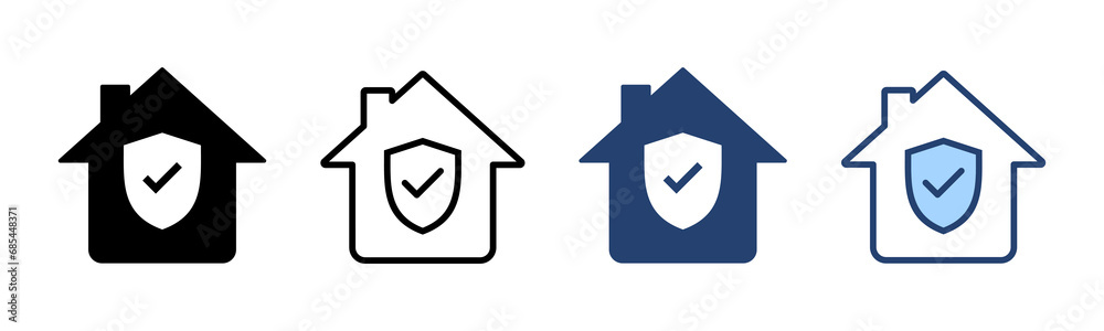 home insurance icon vector. home protection sign and symbol home insurance icon vector. home protection sign and symbol