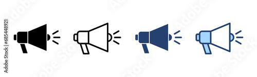 Megaphone icon vector. Loudspeaker sign and symbol