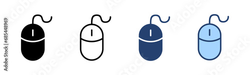 Mouse icon vector. click sign and symbol. pointer icon vector.