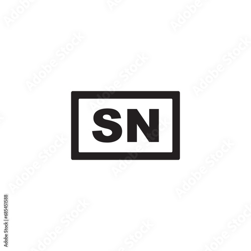 serial number icon symbol sign vector