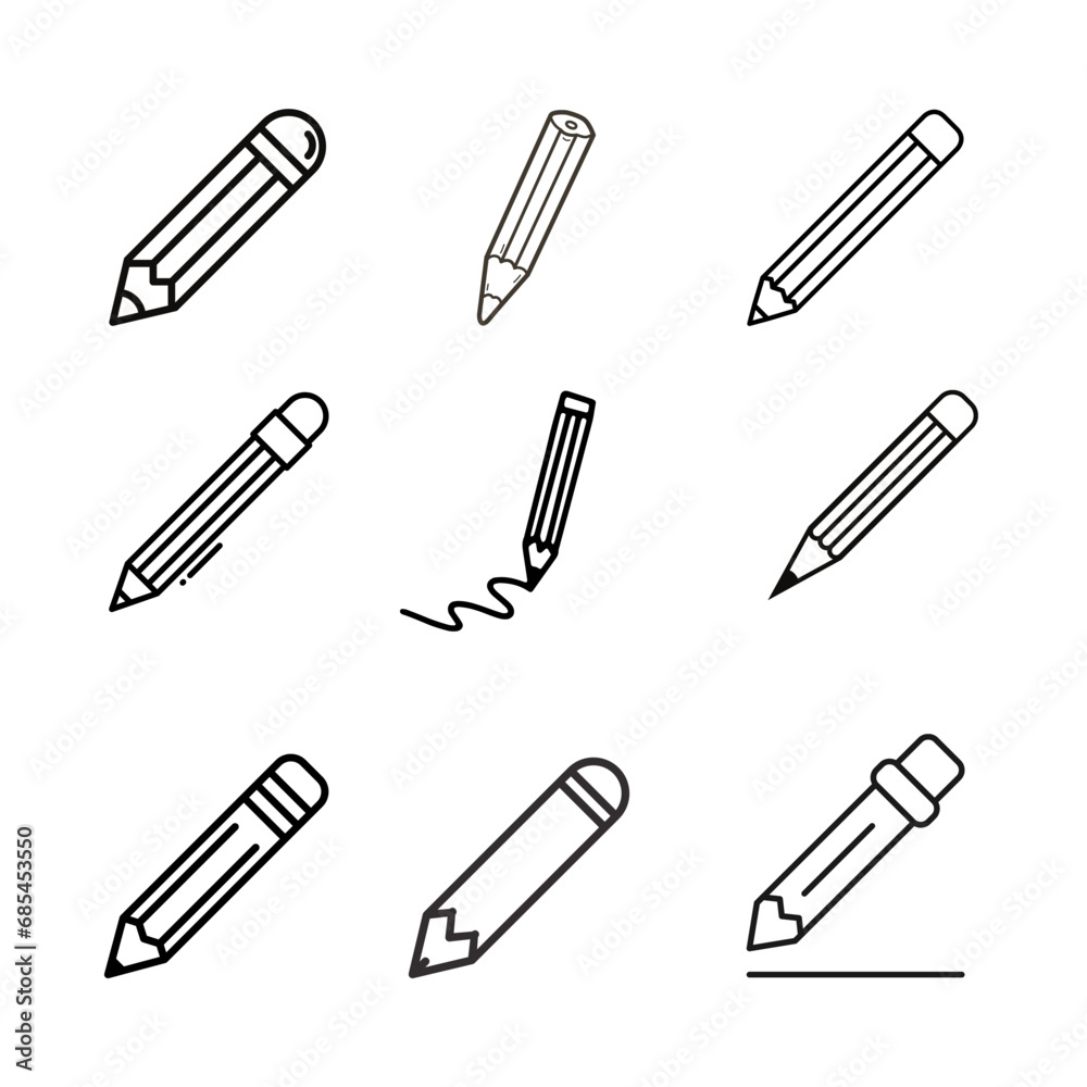 pattern with pencils. Edit icon vector. Pencil, Write icon symbol illustration pattern with pencils. Edit icon vector. Pencil, Write icon symbol illustration