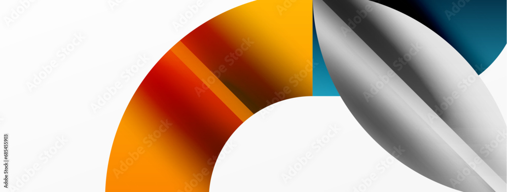 Geometric abstract background with abstract geometric shapes. Concept of creative technology, digital art, social communication, modern science for poster, cover, banner, brochure, website