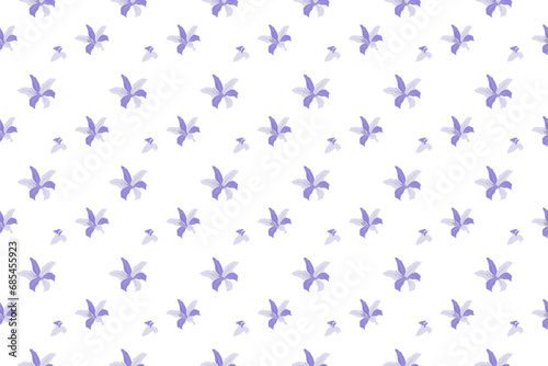 A purple flower as seamless pattern background