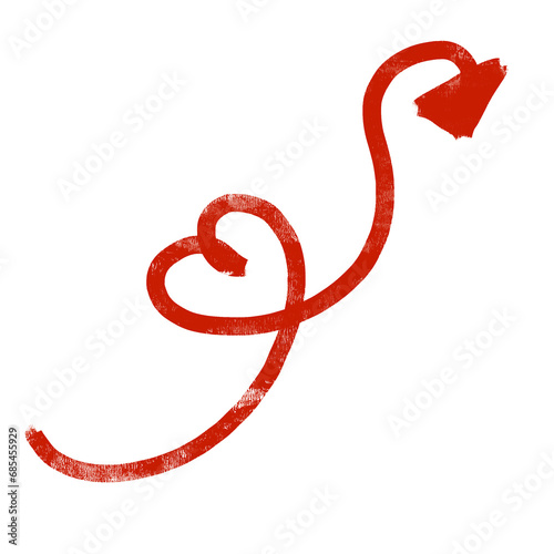 red ribbon isolated