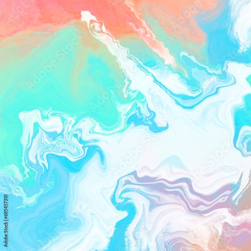 abstract watercolor background with wavy marble texture