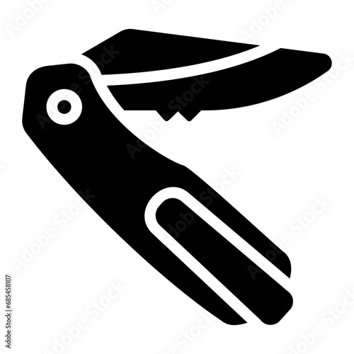 pocket knife Solid icon