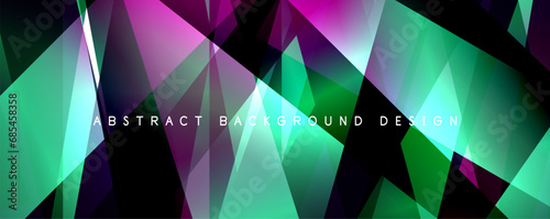 Breaking Glass Background, Kaleidoscope effect. Transparent Straight Lines. Dynamic Light Rays effect. Vector Illustration For Wallpaper, Banner, Background, Card, Book Illustration, landing page