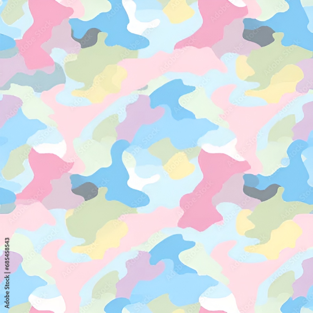 pastel color camouflage pattern | generative AI pastel color camouflage pattern | generative AI