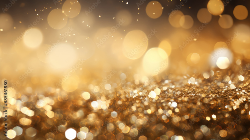Beautiful sparkling abstract bokeh gold background Beautiful sparkling abstract bokeh gold background