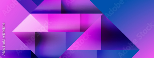 Captivating vector abstraction. Triangles interlock in mesmerizing dance, crafting dynamic geometric backdrop. Fusion of shapes and angles creates artful symphony of modern design