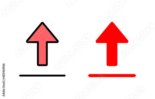 Upload icon set illustration. load data sign and symbol