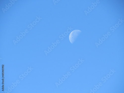 moon in the day sky