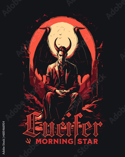 Demon - The Lucifer Vector Art, Illustration and Graphic photo