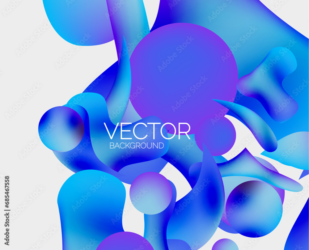 Vector abstract glowing shapes background Vector abstract glowing shapes background