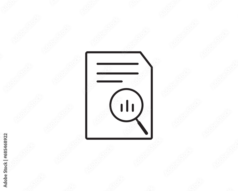 Audit document icon vector symbol design illustration 