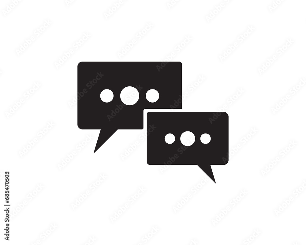 Bubble message icon vector symbol design isolated Bubble message icon vector symbol design isolated