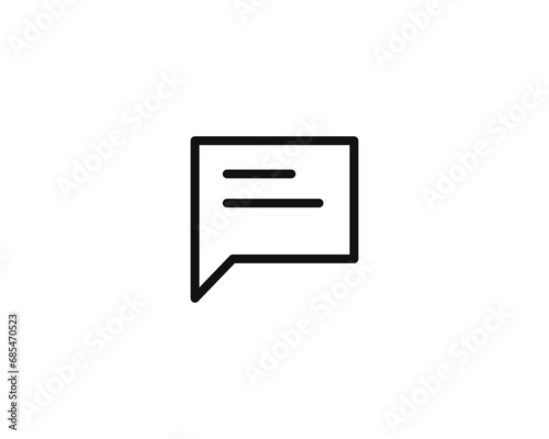 Bubble message icon vector symbol design isolated