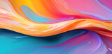 Bright colorful rainbow background, liquid texture, poster, banner