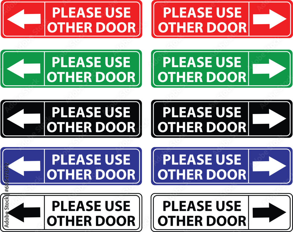 Please use other door graphic icon. Information label sign. Notice text direction symbol. flat style. Please use other door graphic icon. Information label sign. Notice text direction symbol. flat style.
