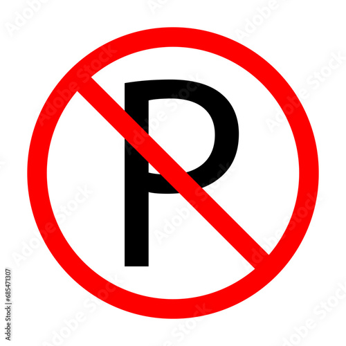 Free Download NO PARKING symbol vector flat icon. Forbidden sign isolated on white background.illustration - GFXLoad