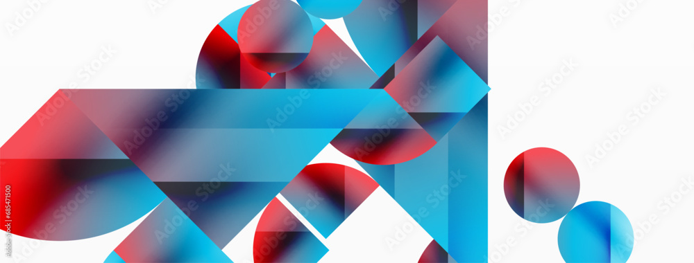 Vector background. Minimalist geometric backdrop adorned with circles and shapes. Abstract art inviting creativity for digital designs, presentations, website banners, social media posts Vector background. Minimalist geometric backdrop adorned with circles and shapes. Abstract art inviting creativity for digital designs, presentations, website banners, social media posts