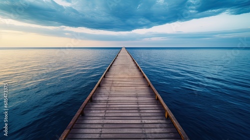 endless pier over water