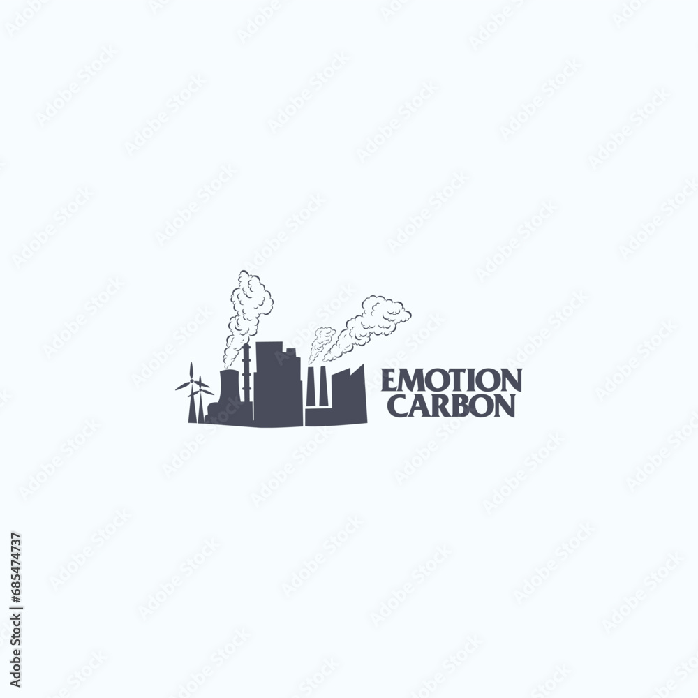 Air pollution with co2 gas emissions factory smog vector image