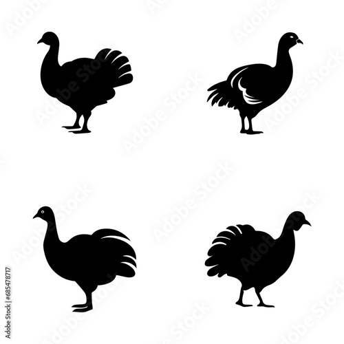 silhouette of a turkey