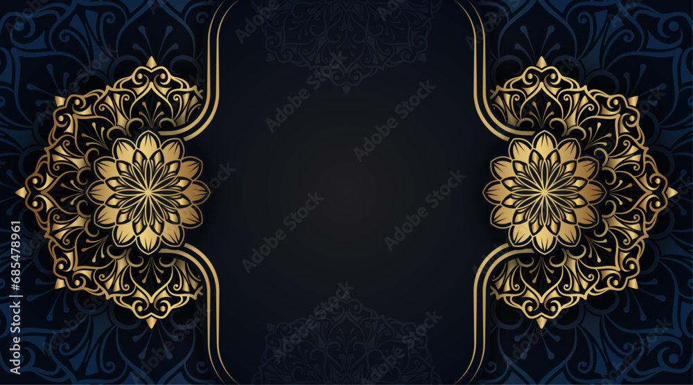 luxury background with mandala ornament