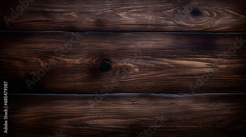 Dark Brown Wood Texture with Scratches as Background. Generative AI. photo