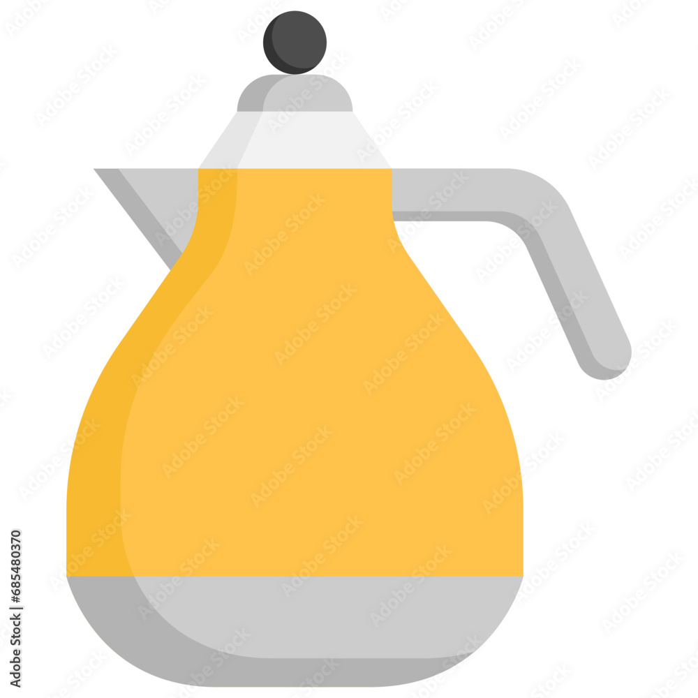 Kettle icon. Flat design. For presentation, graphic design, mobile application.