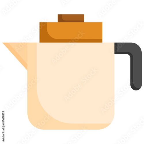 Kettle icon. Flat design. For presentation, graphic design, mobile application.