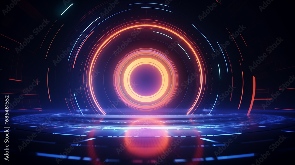 futuristic neon line futuristic neon line