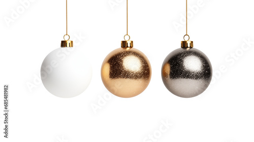 Generate a festive holiday ornament PNG with a clean white background.