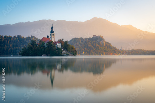 Lake Bled, Slovenia sunrise photo