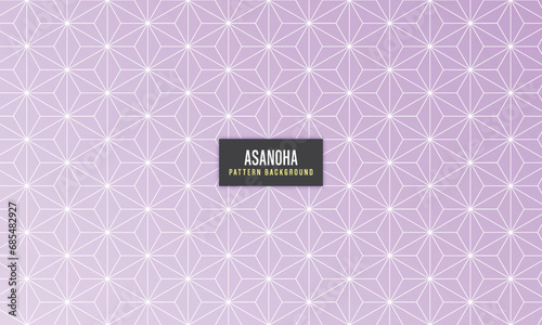 vector purple asanoha pattern background photo