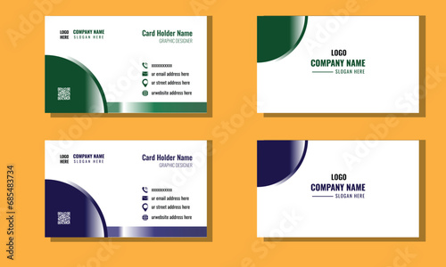 Modern visiting card for any company and the card holder 