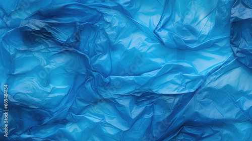 Blue Plastic Garbage Bag
