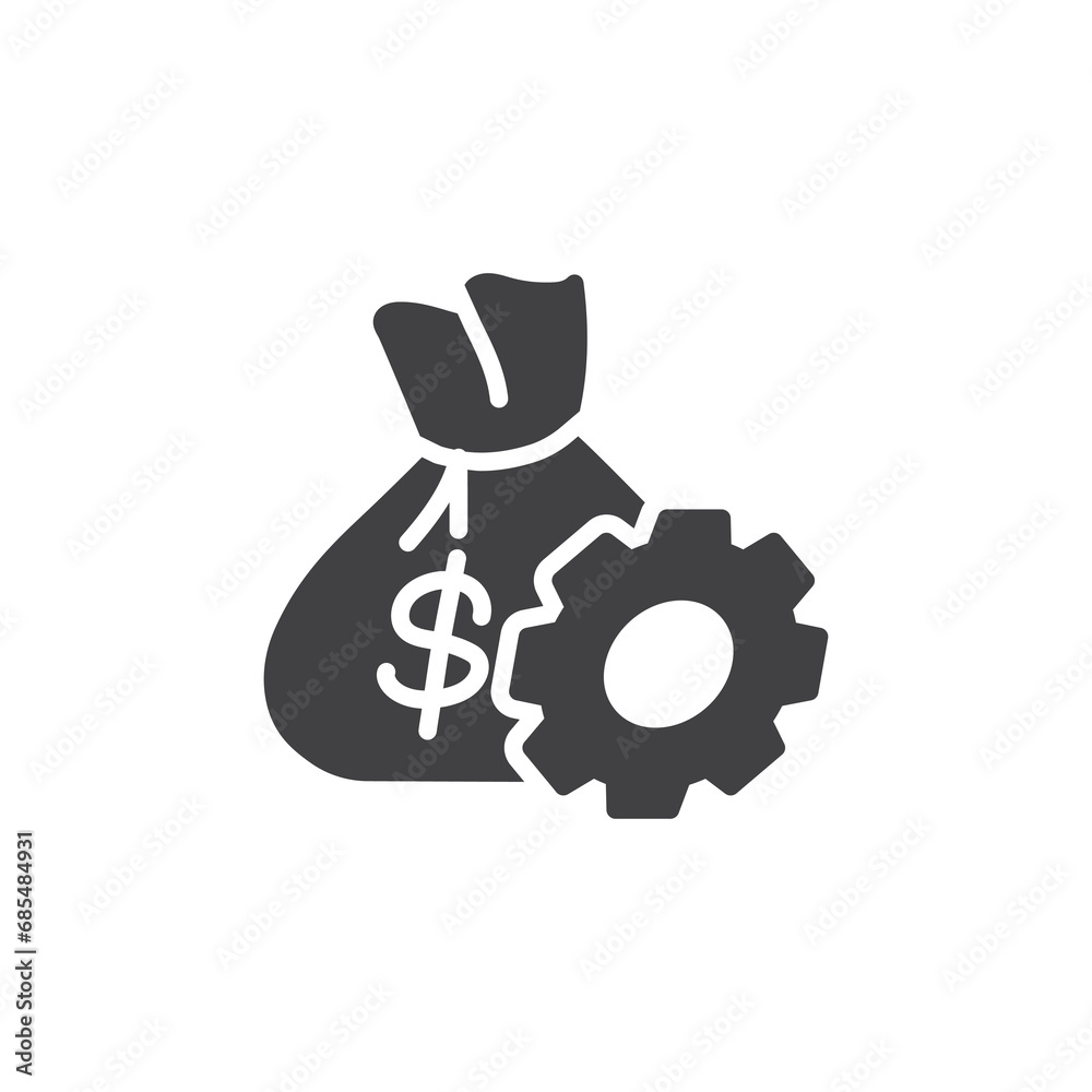Financial management vector icon